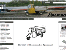 Tablet Screenshot of apemania-shop.de